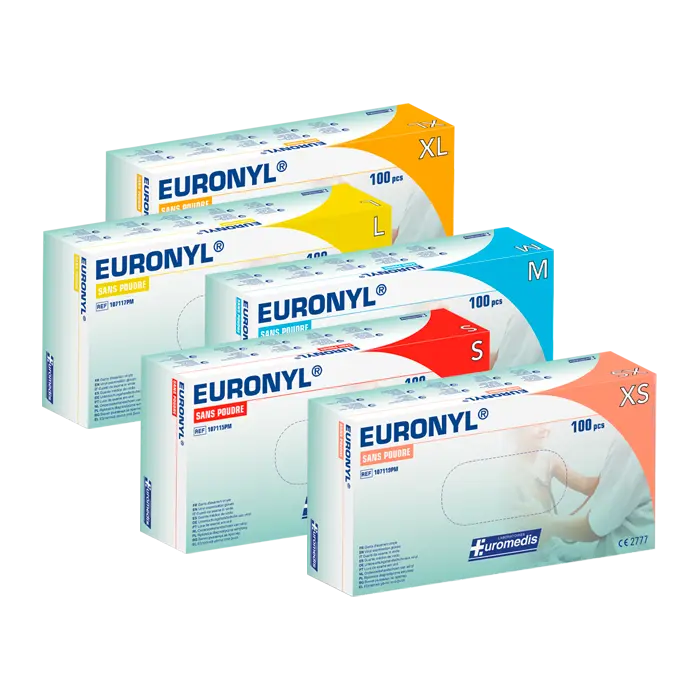 Gant d'examen en vinyle sans poudre EURONYL 