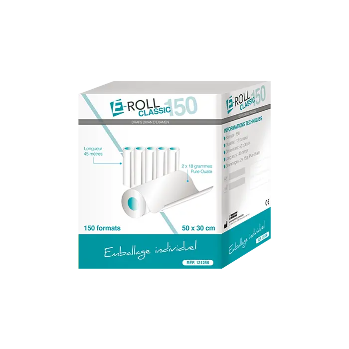 Drap d'examen E-ROLL classic - 150 formats (50x30cm) - x12