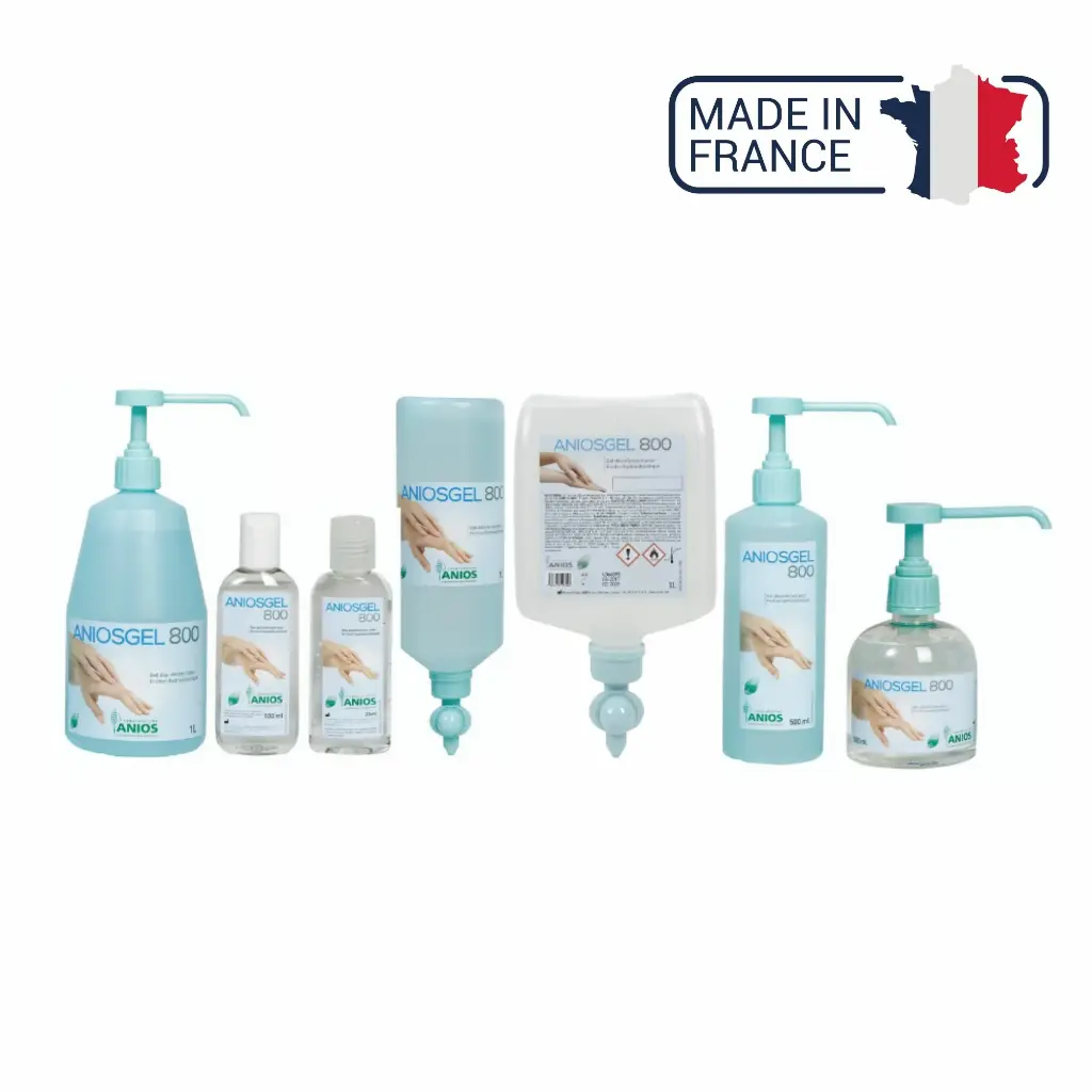 Gel hydroalcoolique et antiseptique - Aniosgel 800