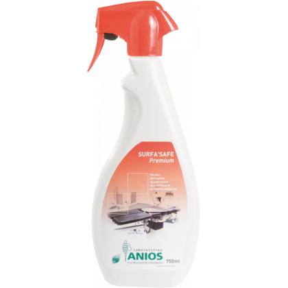 Mousse détergente Surfa'Safe Premium 750ml (pulverisateur Rouge - Mousse diffuse)