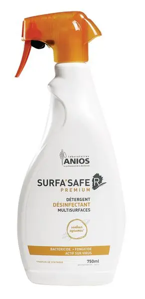 Mousse détergente désinfectante parfumée - SURFA'SAFE R PREMIUM (orange) 750ml
