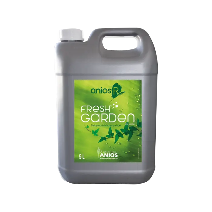 Nettoyant désinfectant parfumé - ANIOS'R FRESH GARDEN - 5 litres + pompe