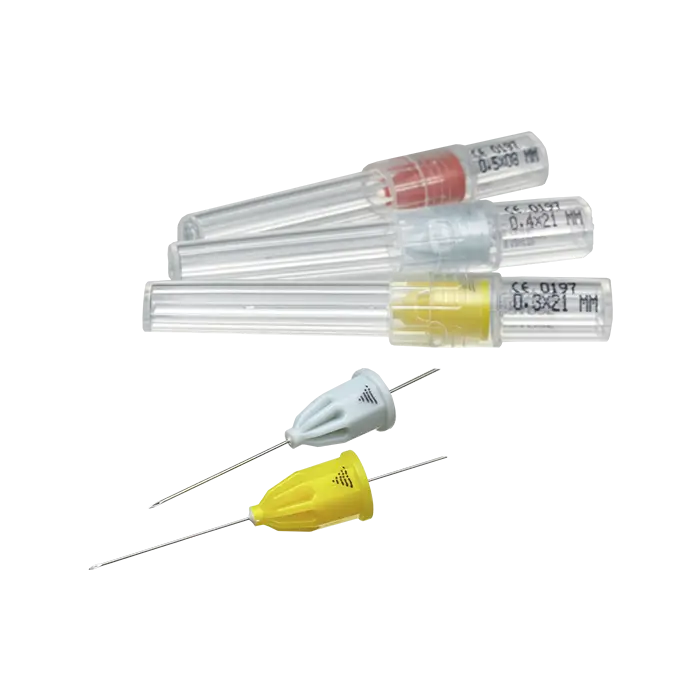 Aiguille dentaire stérile PERIAPICALES ULTRAFINES 30G Jaune x100