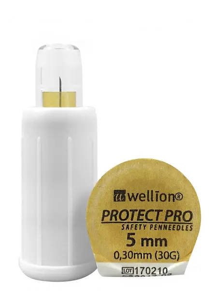 [WELL125] PROTECT PRO - AIGUILLE SECURISEES pour stylo injecteur (x100) (30G - 5mm)