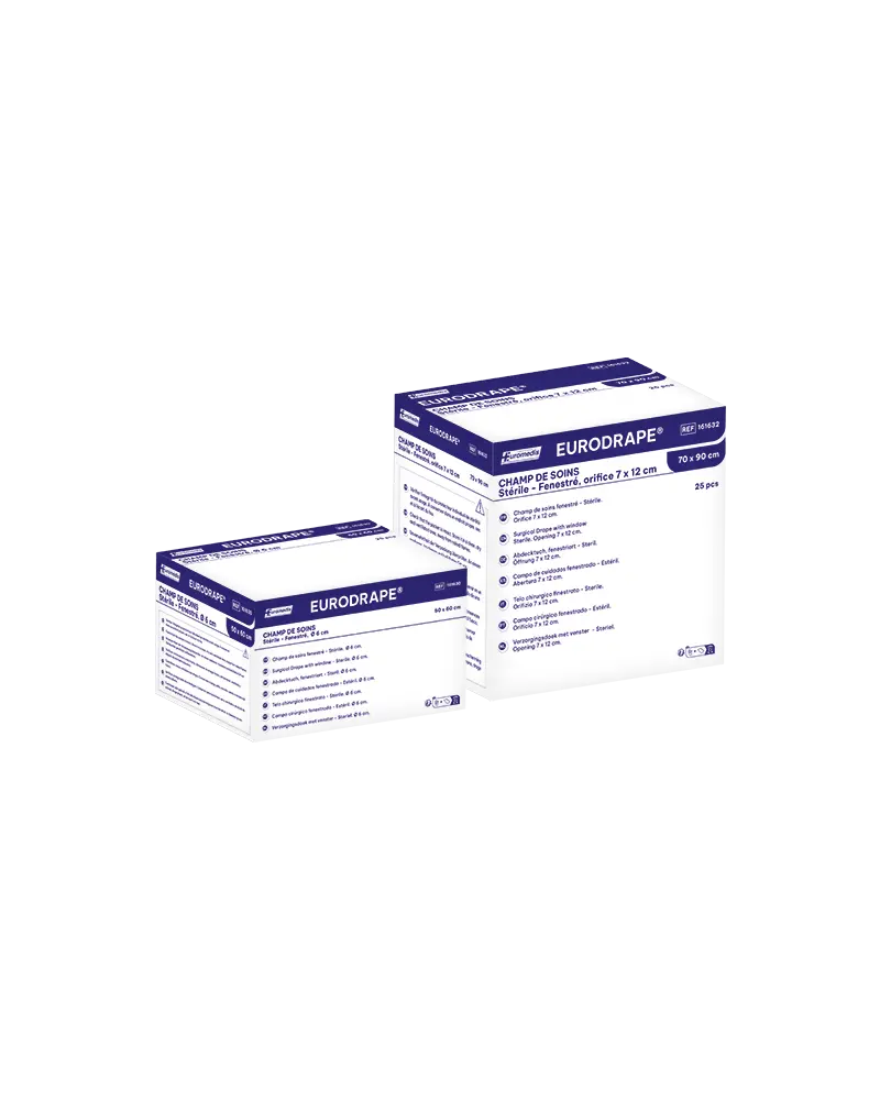 Champ de soins Fenêtré stérile x25 (50 x 60 cm)