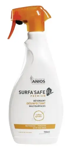 Mousse détergente désinfectante parfumée - SURFA'SAFE R PREMIUM (orange) 750ml