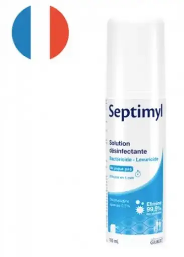 [spray-chl-100] Spray désinfectant Chlorhexidine 0.5% - Septimyl - 100ml