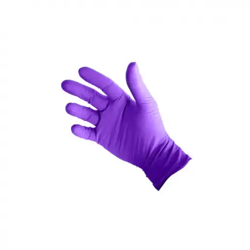 Gants Nitriles Violets - Boite de 100
