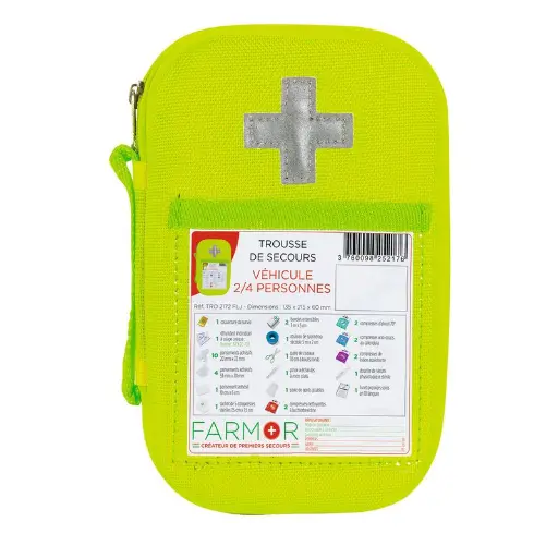 [tDs-2-4PERS] Trousse de secours véhicule 2/4 personnes