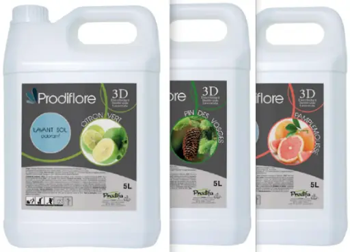 3D, Détergent, Désinfectant, Surodorant pour les sols, bidon 5L
