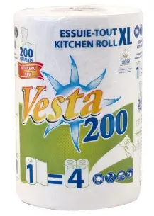 Essuie-tout blanc 200 formats  | Lot de 9 rouleaux