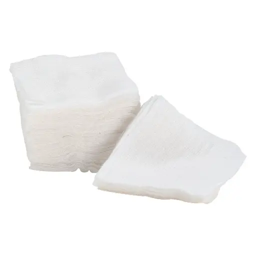 Compresses de gaze Non Stériles, 17 fils- 8 plis , boîte de 100
