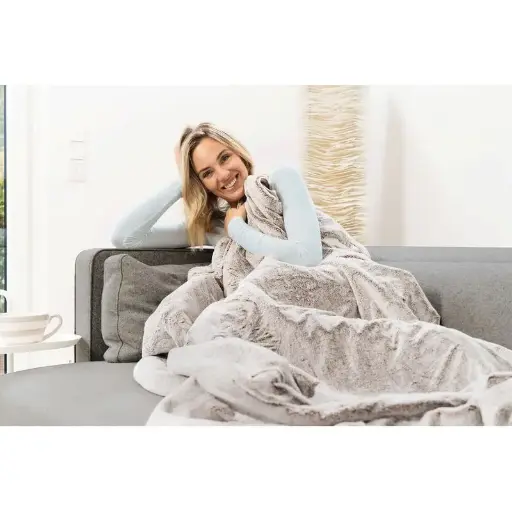 Couverture polaire chauffante - 180 x 130 cm 