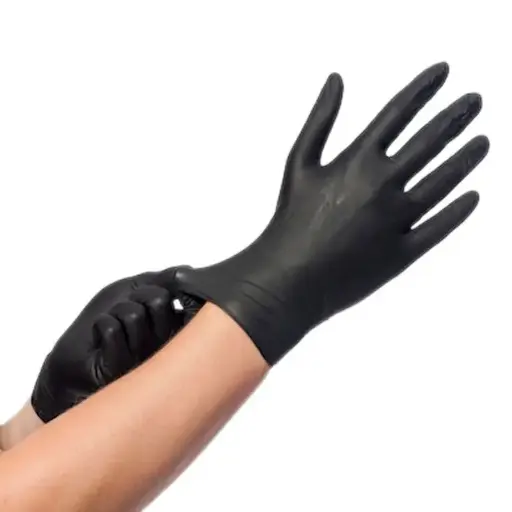 Gants nitrile noir NP - Boîte de 100 