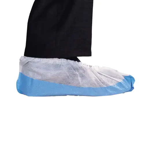 [803082] Sur-chaussure Blanche avec Semelle Bleue x400